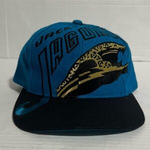 Rare Vintage 90s Jacksonville Jaguars Snapback Big Logo The Game Hat Banned